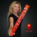 60 Day Custom Fully Wrapped 16" Red LED Foam Cheer Stick